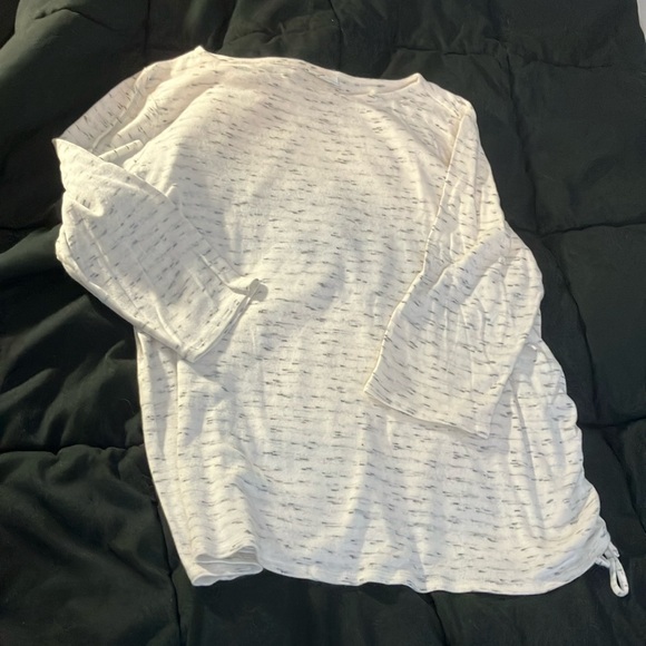 Pure Jill XL Petite White 3/4 Sleeve Shirt - Picture 1 of 6